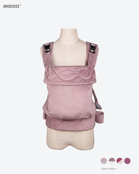 Modern Velvet Baby Carrier in Pink